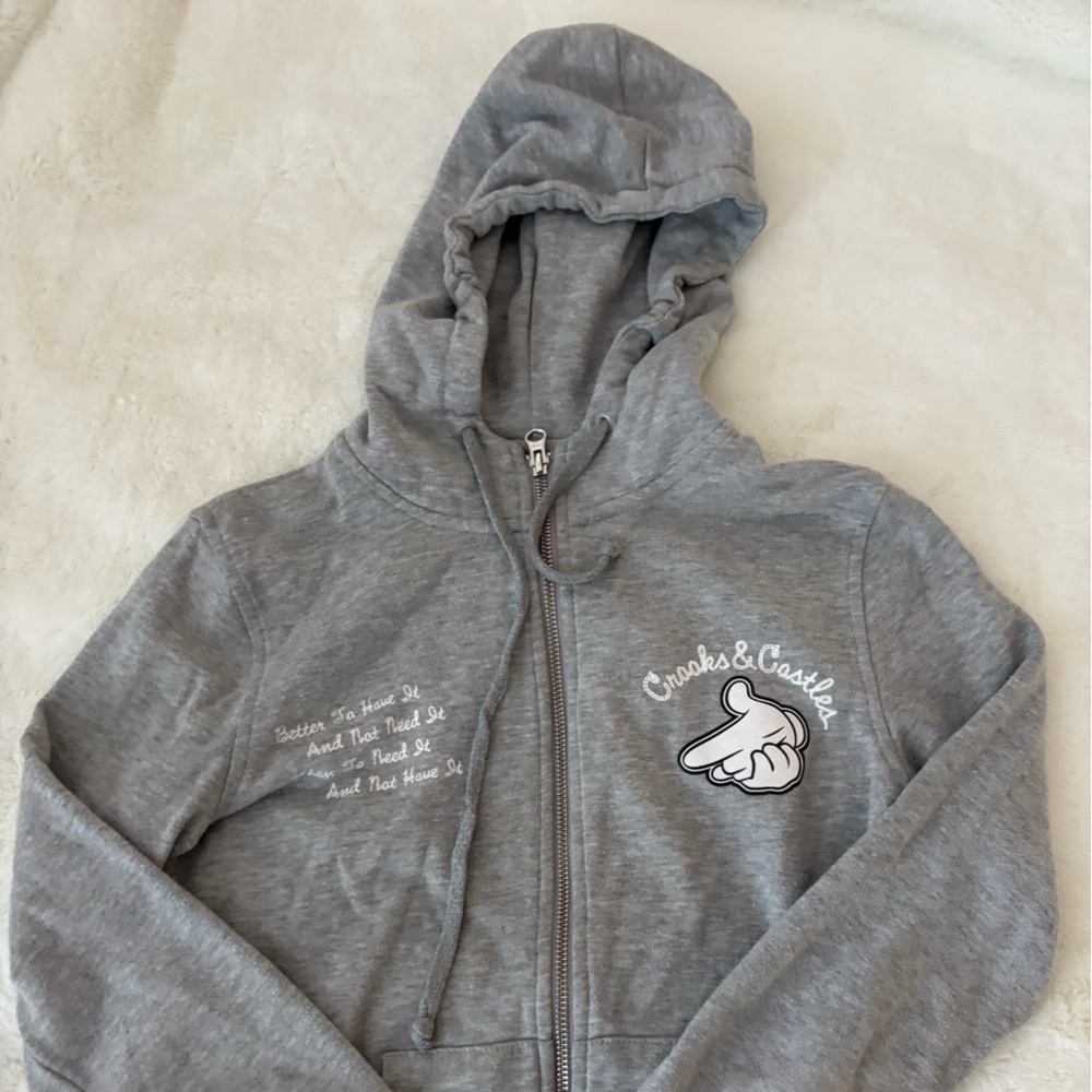 Crooks & Castles Heather Gray Hoodie